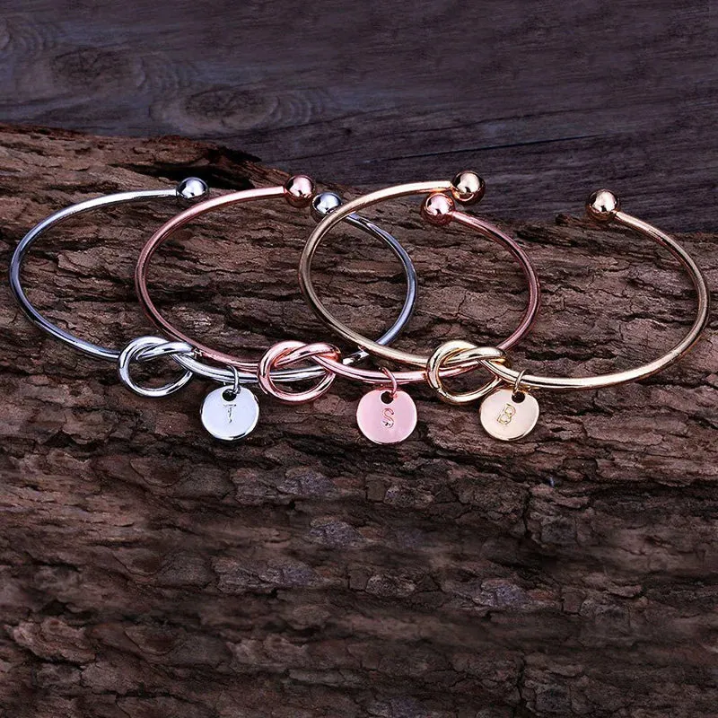Initial Letter Personalized Bracelet Valentines Day Presents Bridesmaid Gift Wedding Gift Party Favor Gift for Her