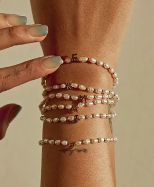 Initial Pearl Bracelet