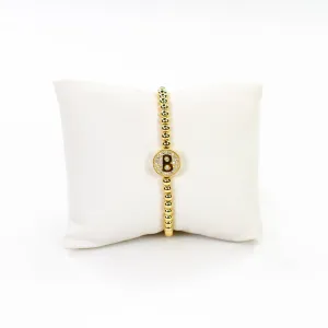 Initial Simulated Diamond Bracelet: B