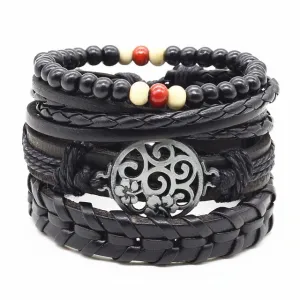 Jace Leather Bracelets Set