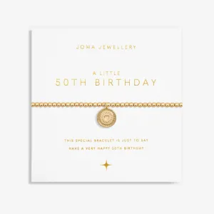 Joma A Little Gold 50th Birthday Bracelet