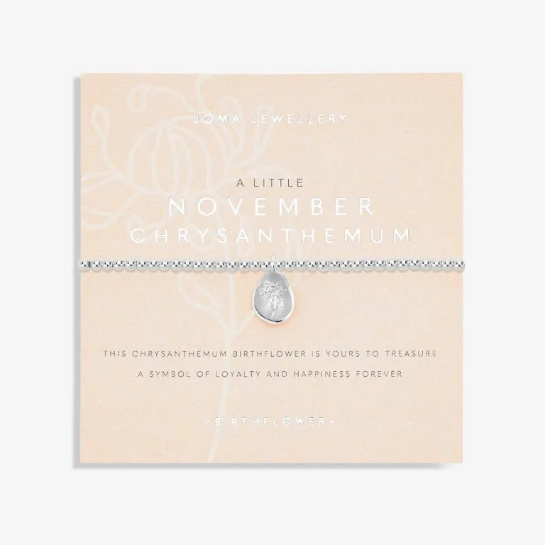 Joma Birthflower A Little November Chrysanthemum Bracelet