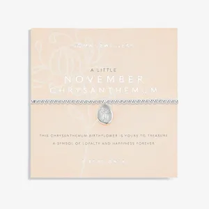 Joma Birthflower A Little November Chrysanthemum Bracelet