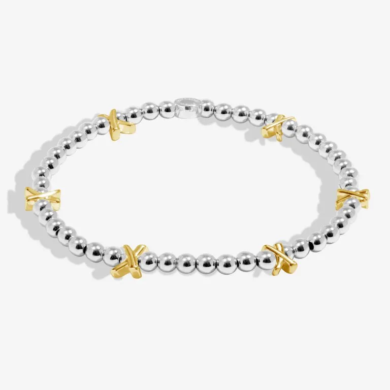 Joma Silver With Gold Kisses Bracelet