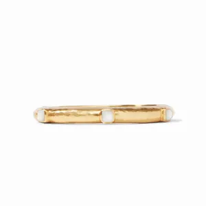 Julie Vos Catalina Hinge Bangle Mother of Pearl