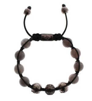 Labrodite CZ Crystal 925 Silver Bracelet