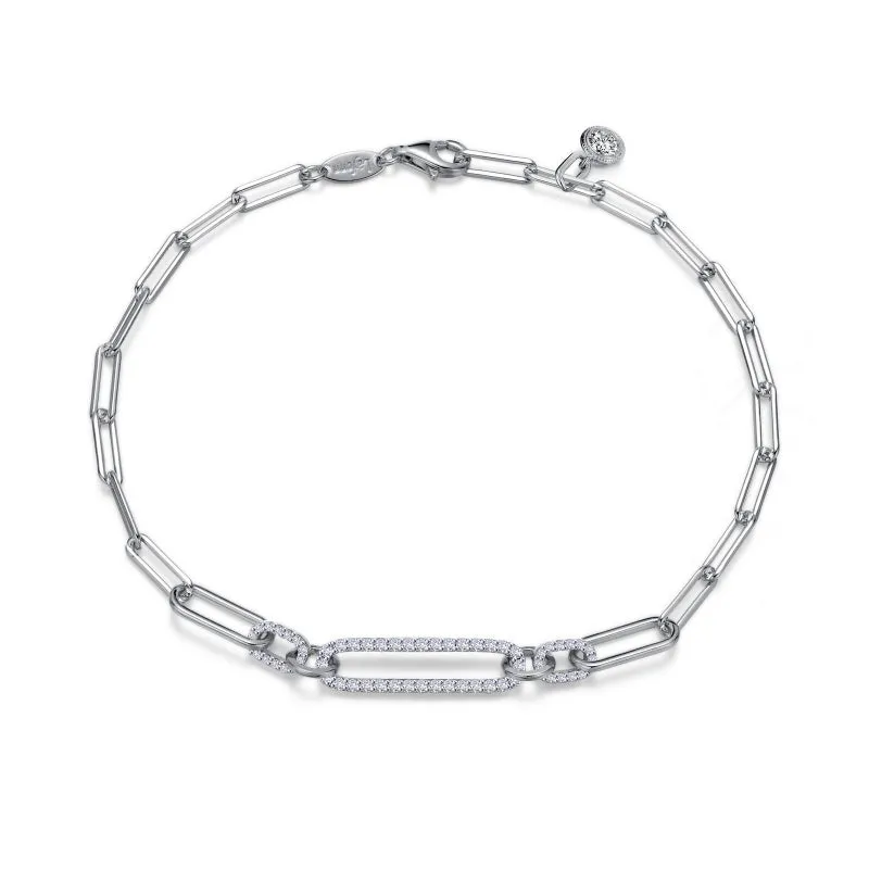 Lafonn 0.85 CTW Paperclip Bracelet