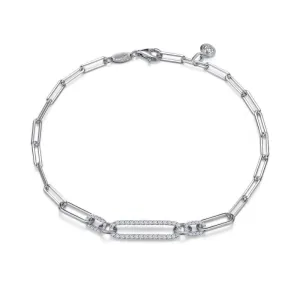 Lafonn 0.85 CTW Paperclip Bracelet