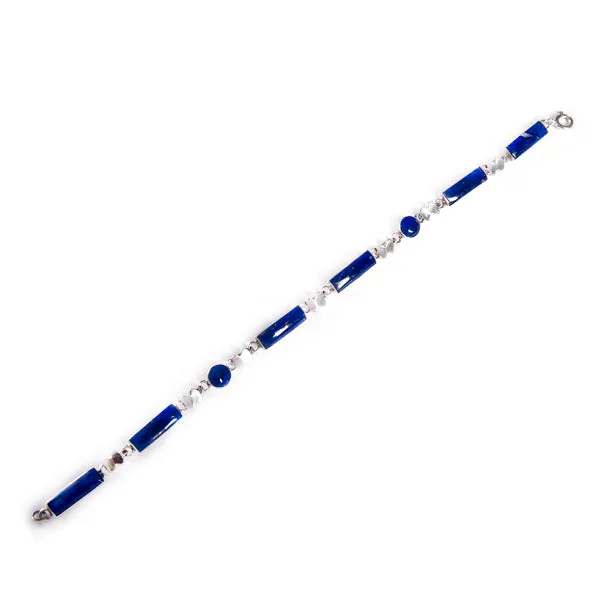 Lapis Lazuli Keira Bracelet | Handcrafted Artisan Design | From the Andes