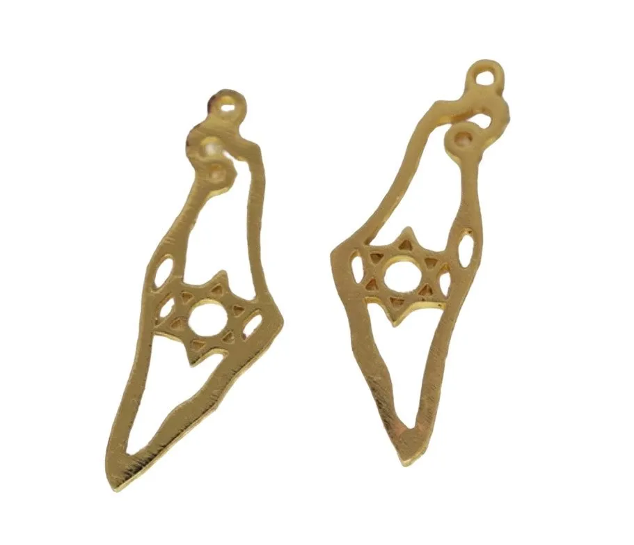 Large Israel Charm