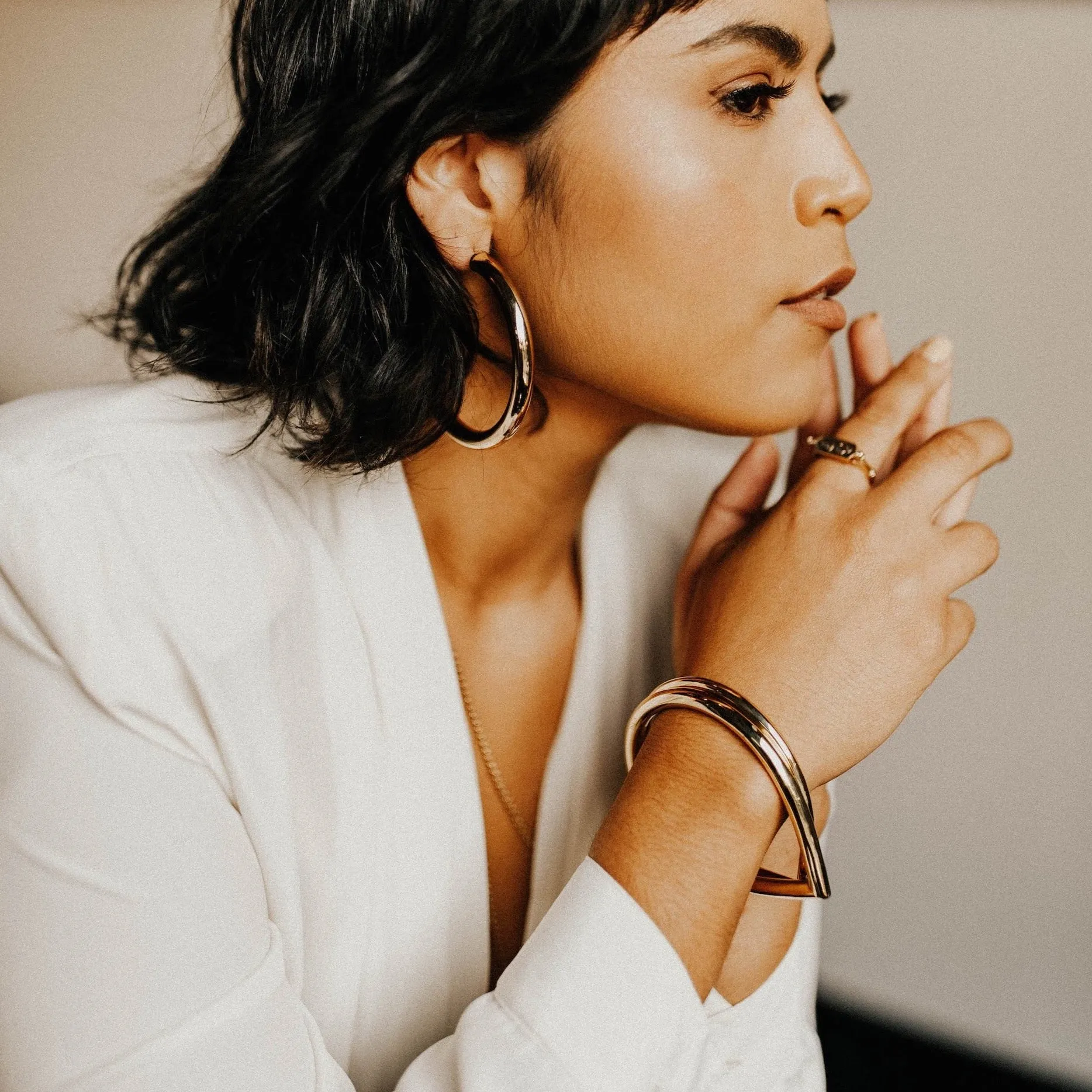 Lauren Bangle | Solid Cast Brass