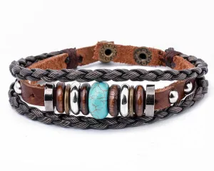 leather bracelet - Ibiza Boho Style
