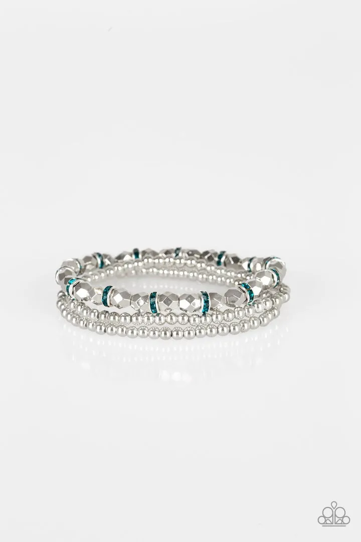 Let There BEAM Light Blue Paparazzi Bracelet