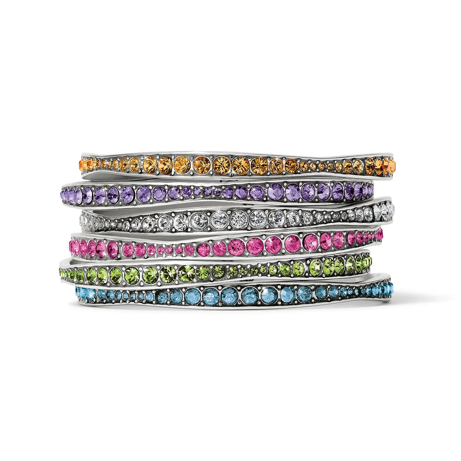 Light Hearted Crystal Bangle - JF012A