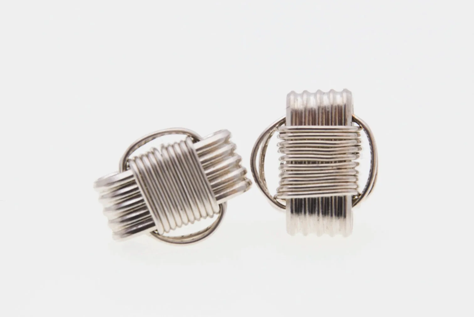 Lightweight, Sterling Silver stud earrings, small