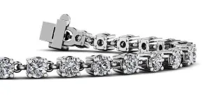 Linked Lab-Grown Diamond Tennis Bracelet with 3.57 ct.(finished) 3mm
