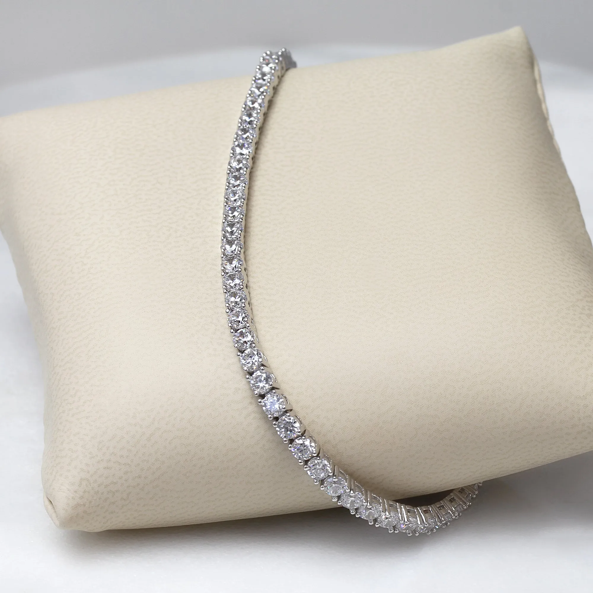 Linked Together #staychic 2mm Moissanite Stone Tennis Bracelet