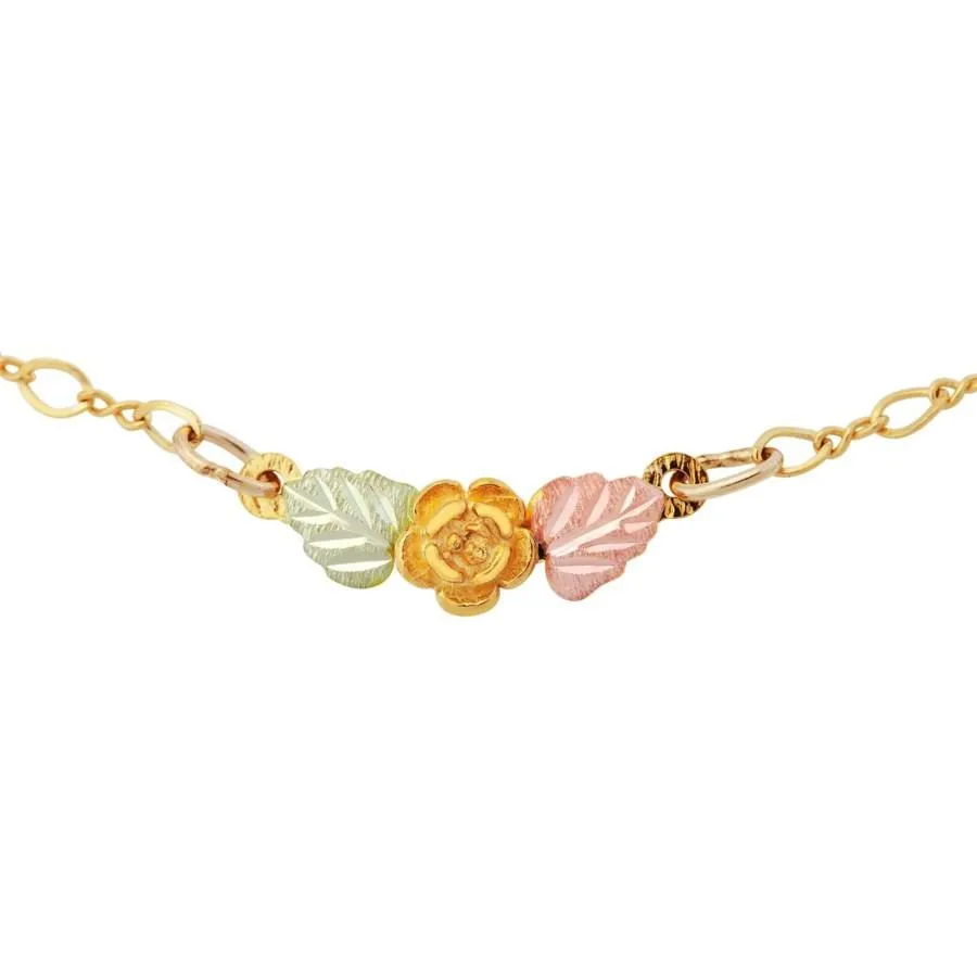 Little Rose Ankle - Black Hills Gold Bracelet