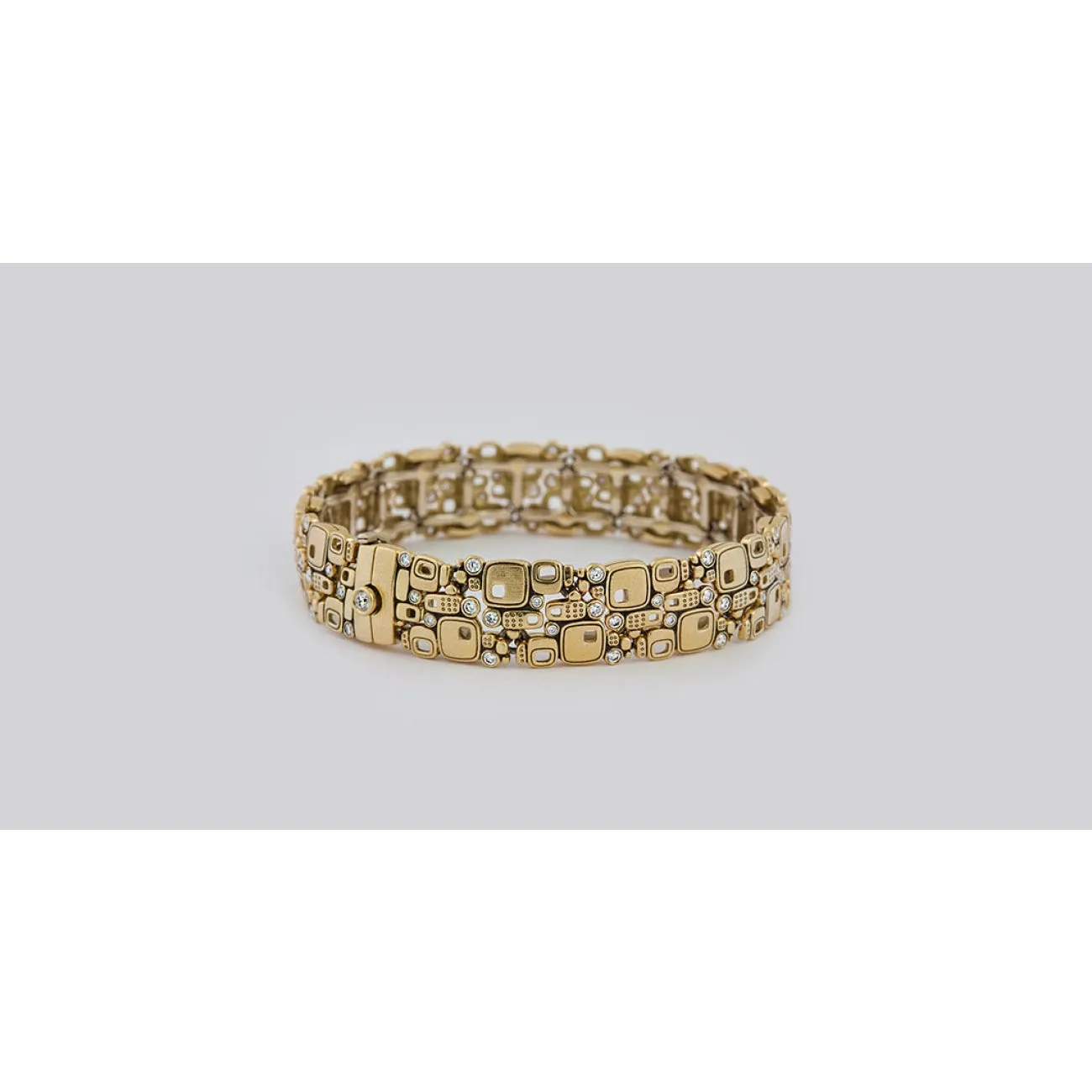 Little Windows 18K Yellow Gold Diamond Bracelet