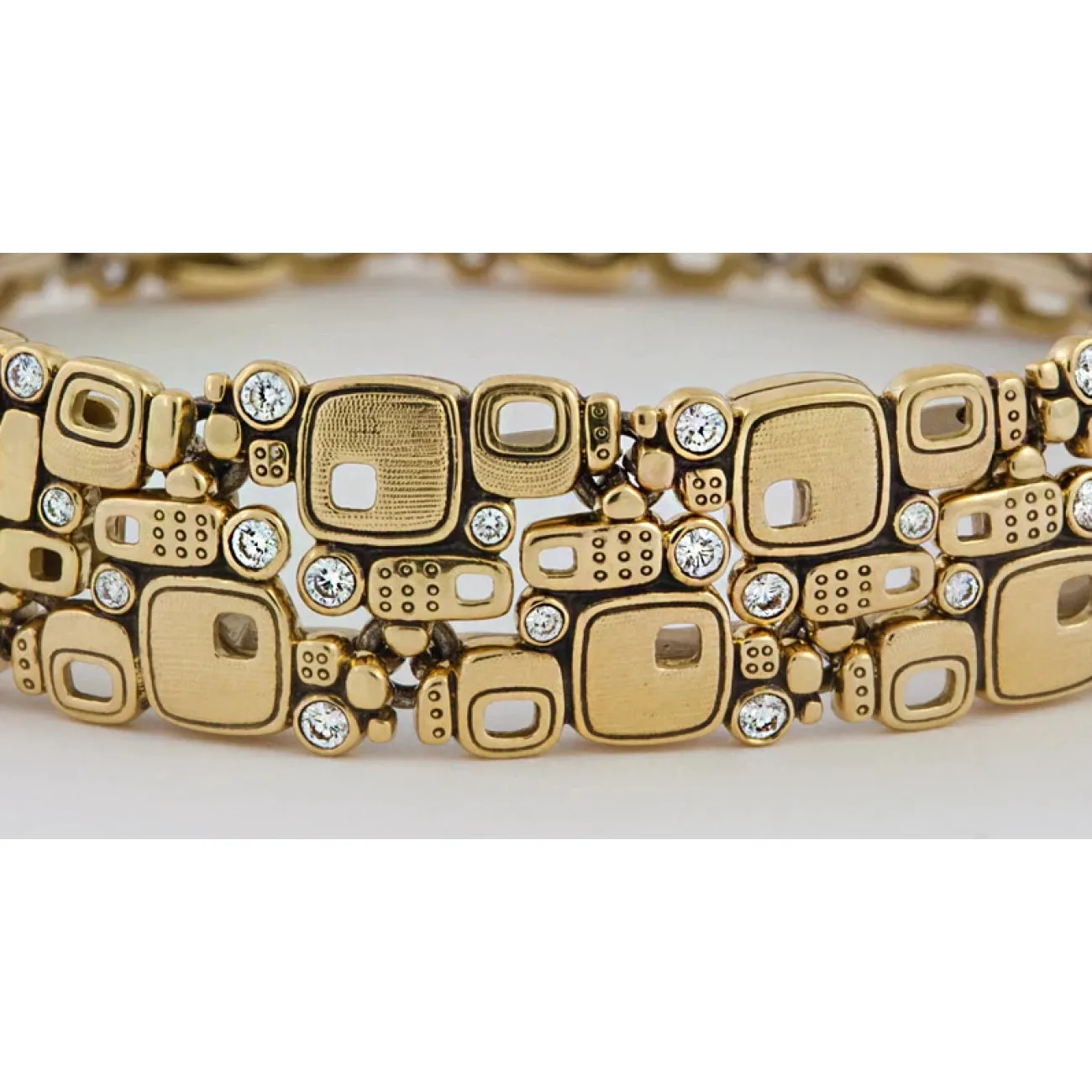 Little Windows 18K Yellow Gold Diamond Bracelet