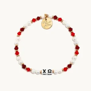 Little Words Project: Chi Omega sorority bracelet
