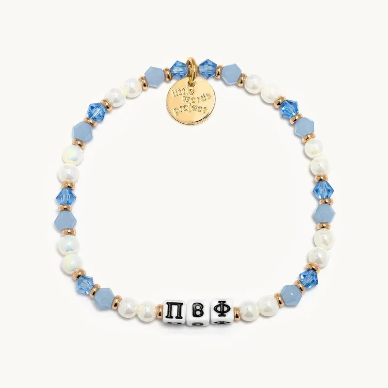 Little Words Project: Pi Beta Phi sorority bracelet