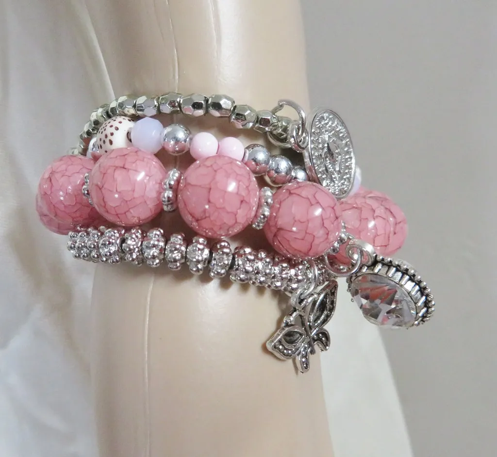 Lovely Pearl Queen head Bracelet