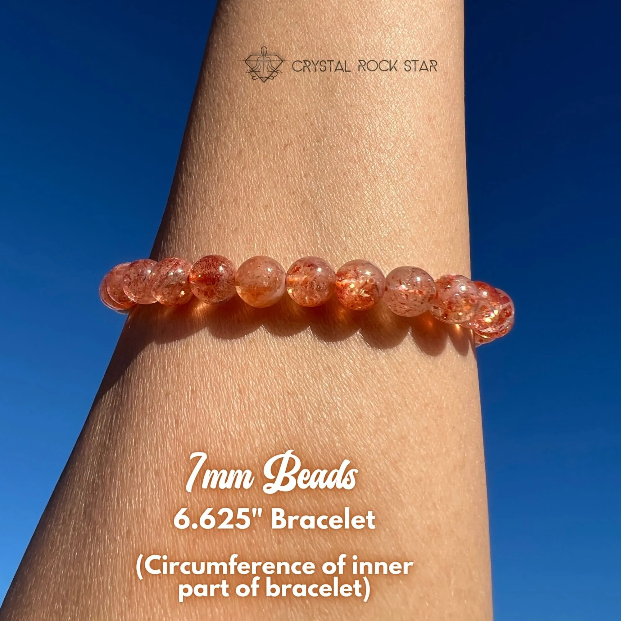 Luminous Arusha Sunstone Bracelet 7mm