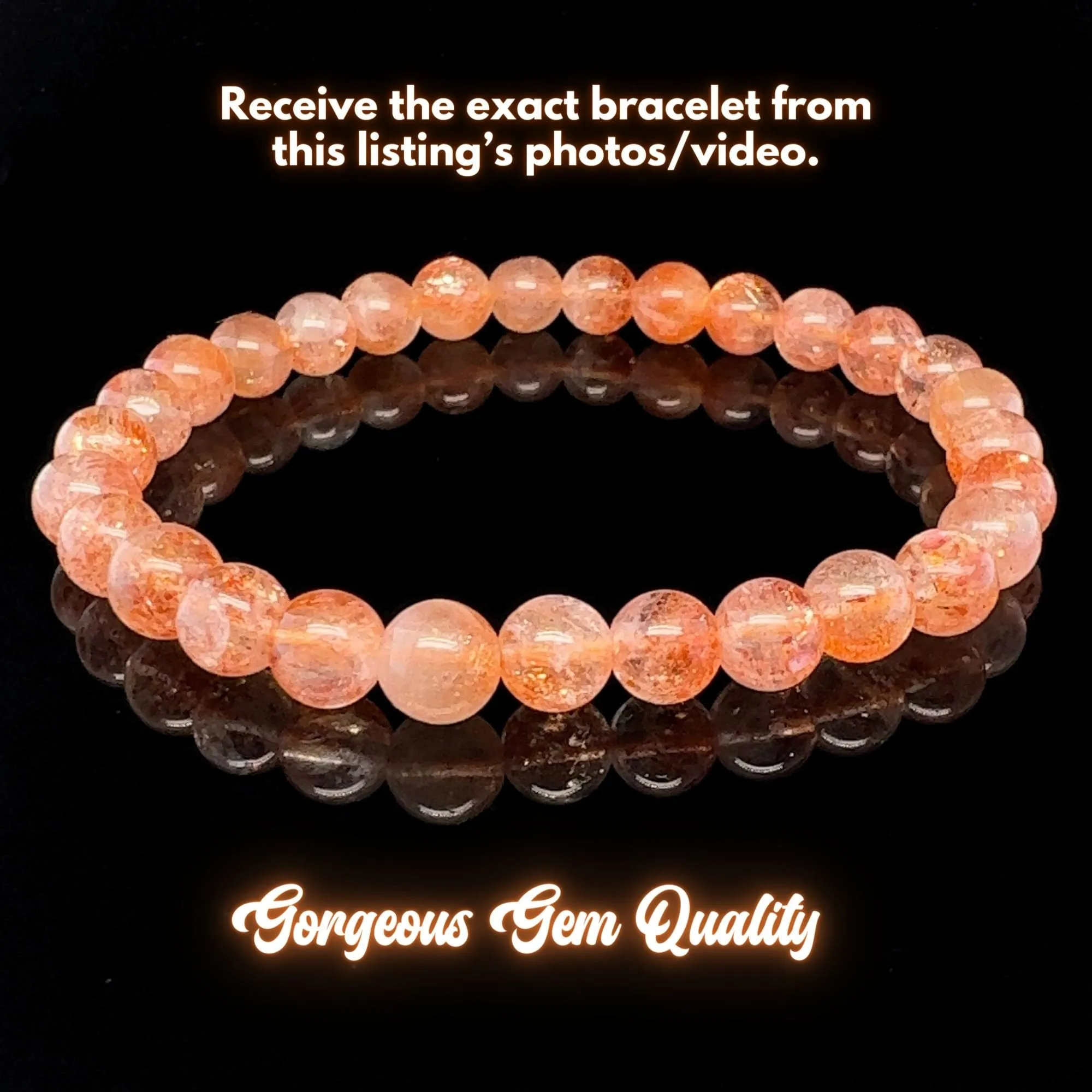 Luminous Arusha Sunstone Bracelet 7mm