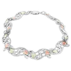 Magnificent - Sterling Silver Black Hills Gold Bracelet