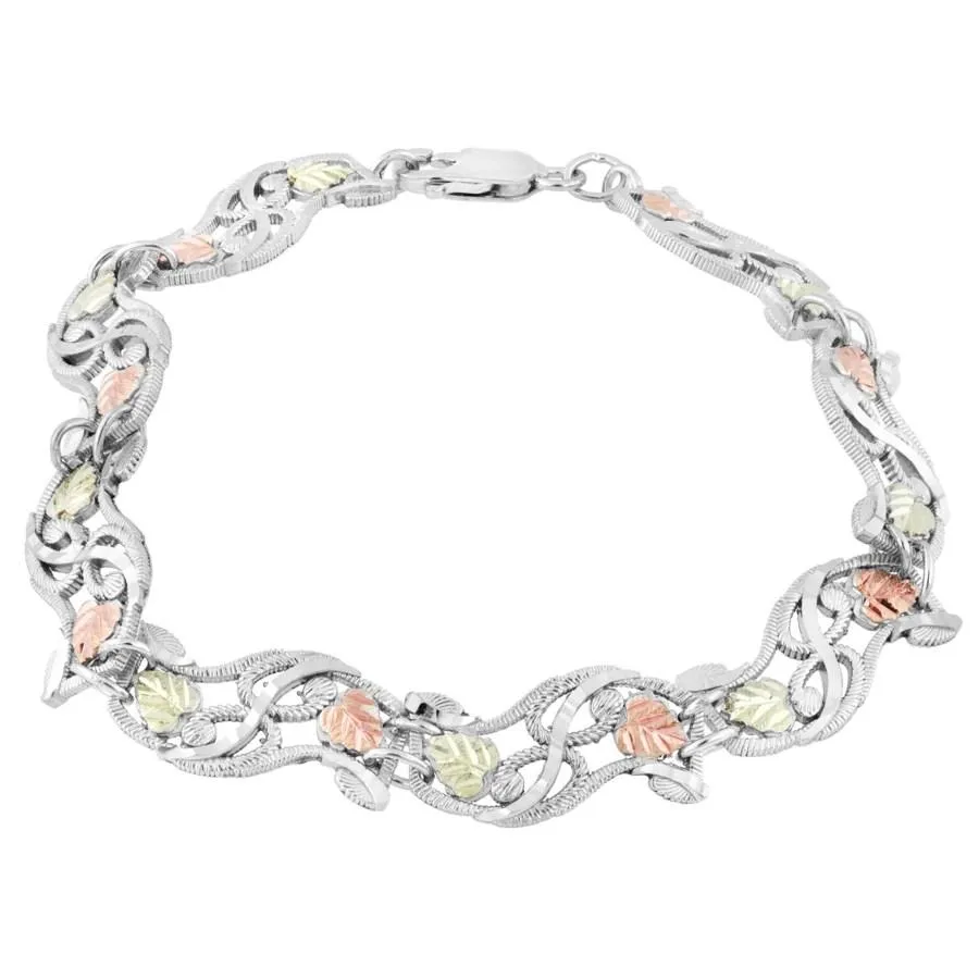 Magnificent - Sterling Silver Black Hills Gold Bracelet