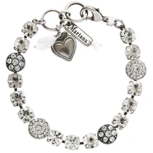 Mariana "On A Clear Day" Silver Plated Must-Have Pavé Crystal Bracelet, 4044 001001