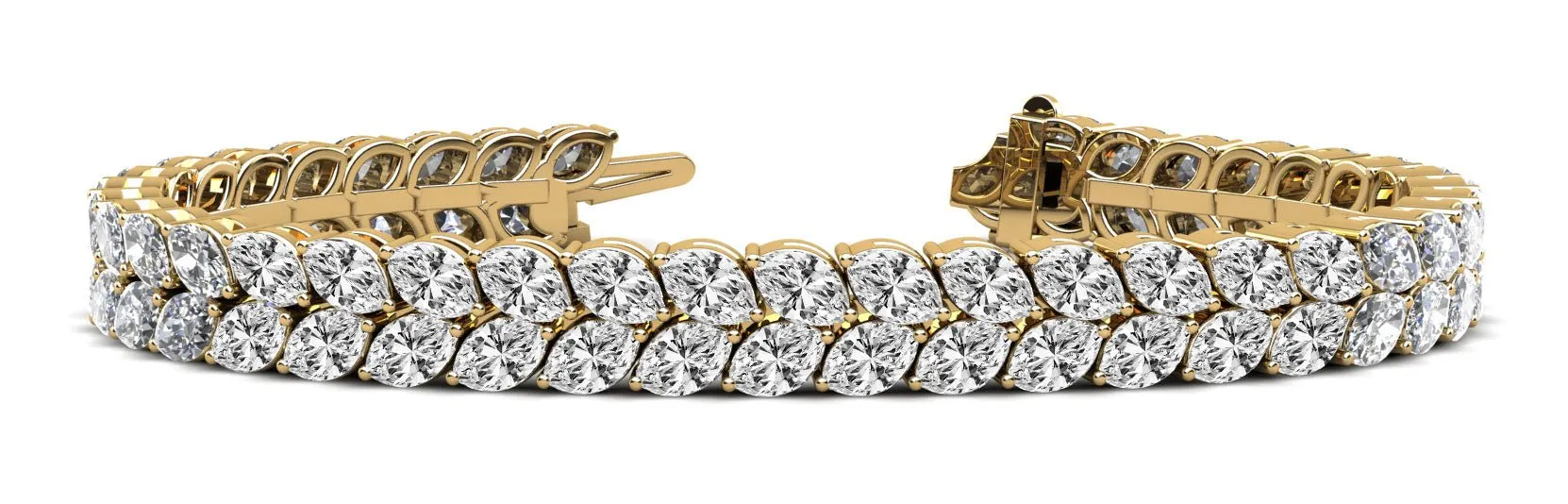 Marquise Dreams Diamond Tennis Diamond Bracelet with 9.90 ct.(finished) 4x2mm