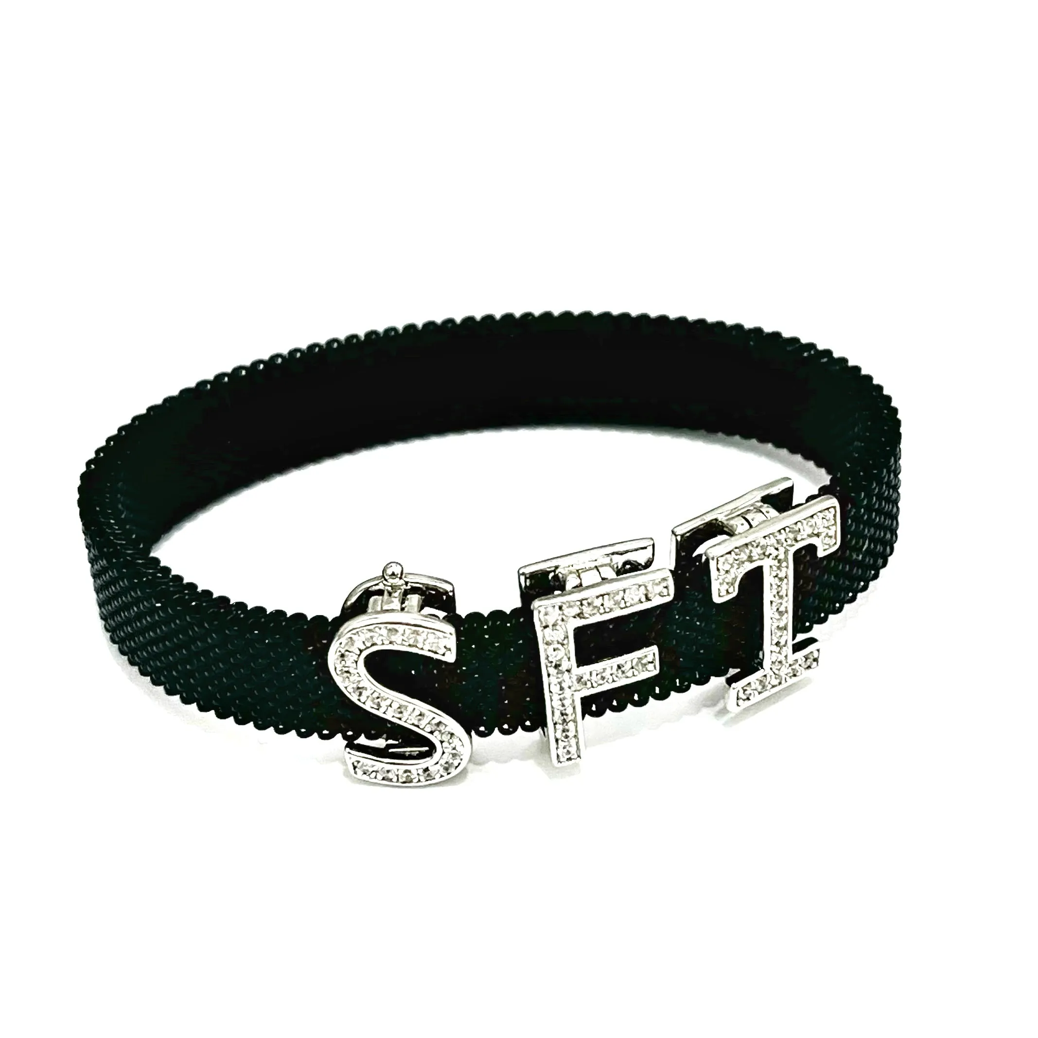 Mesh Letter Bracelet