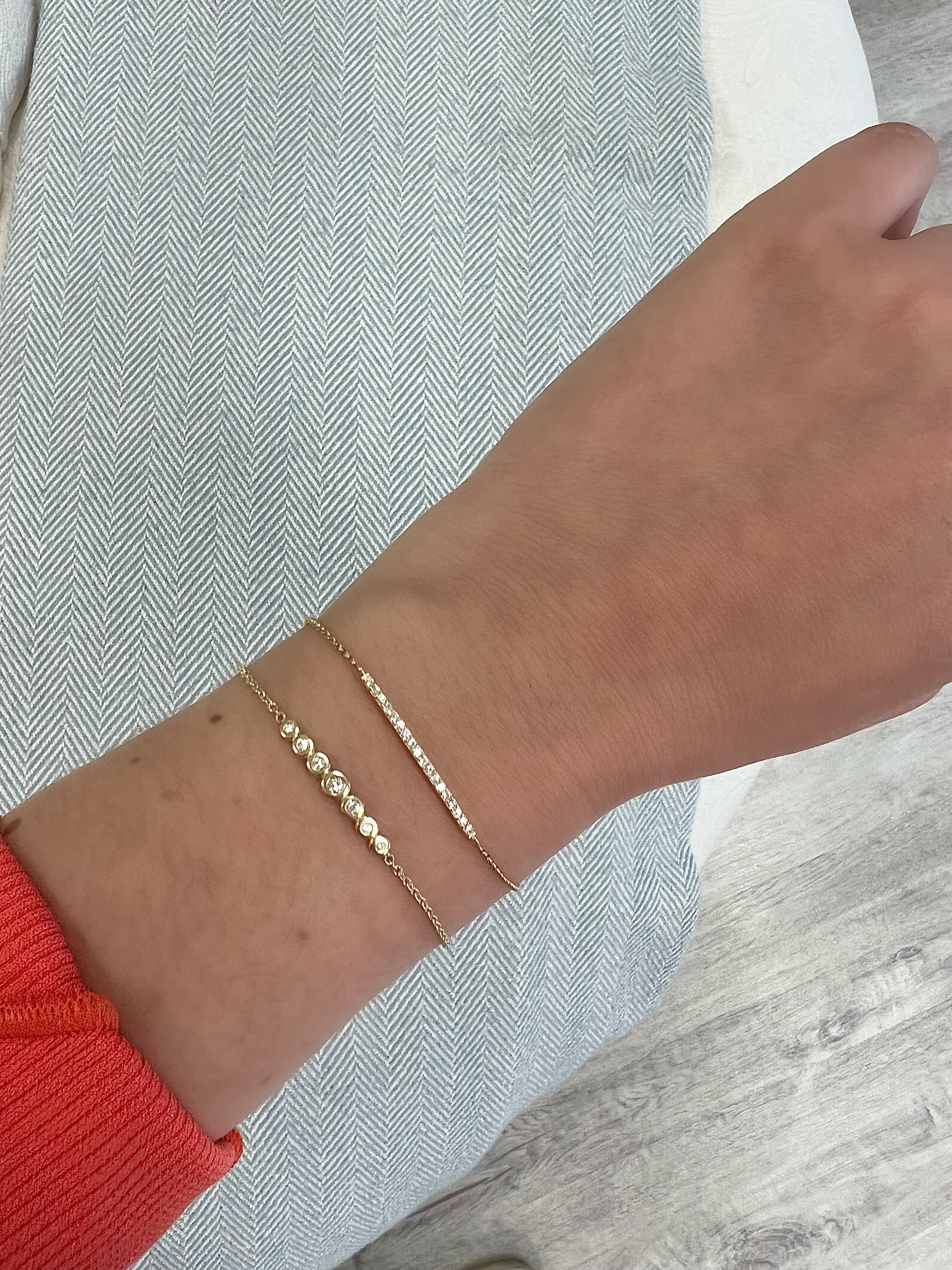 Mini Diamond Bar Bracelet