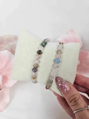 Mixed Crystal Stones Beaded Bracelets
