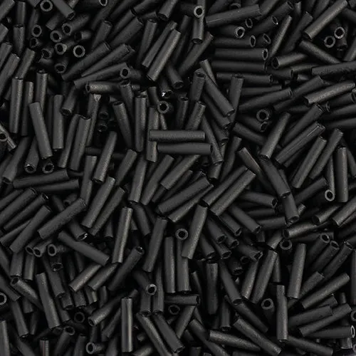 Miyuki Slender Bugle 1.3x6mm Black Matte