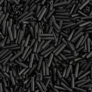 Miyuki Slender Bugle 1.3x6mm Black Matte