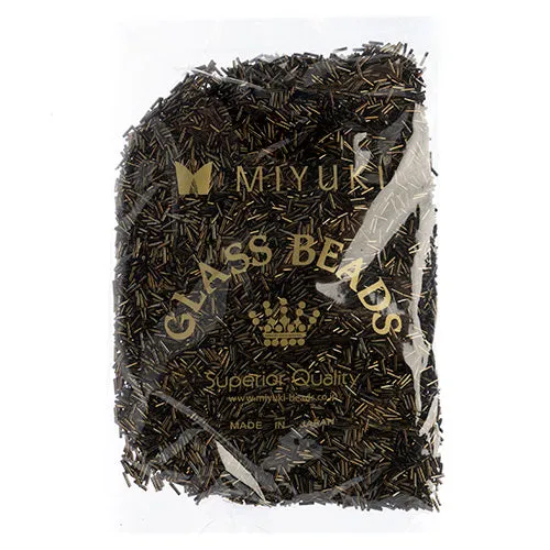 Miyuki Slender Bugle 1.3x6mm Brown Opaque Iris