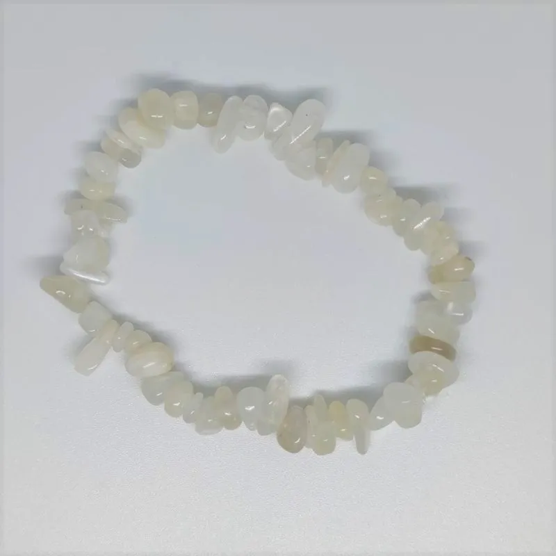 Moonstone Chip Crystal Bracelet