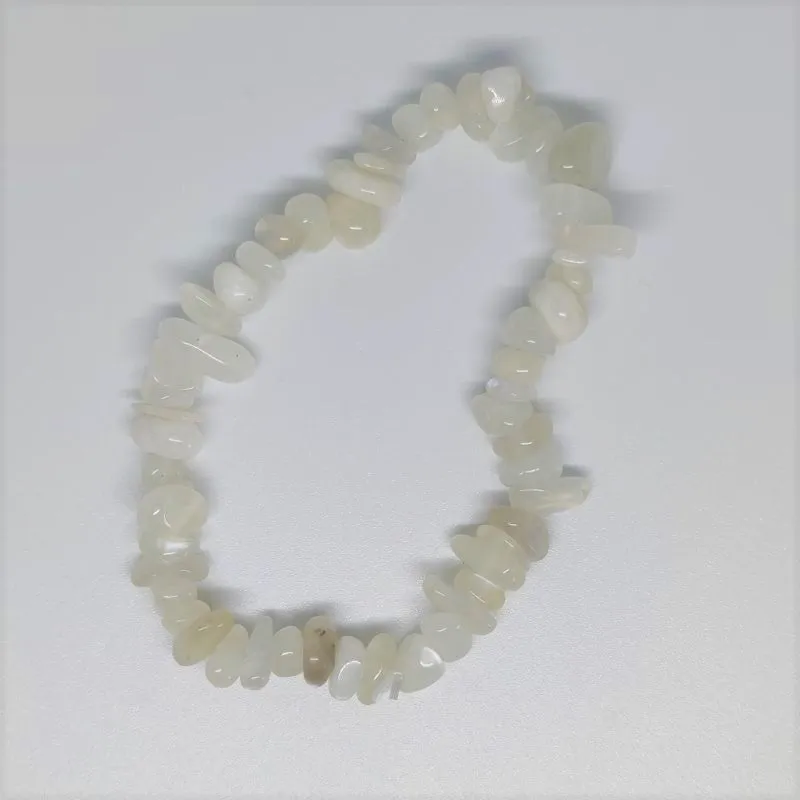 Moonstone Chip Crystal Bracelet