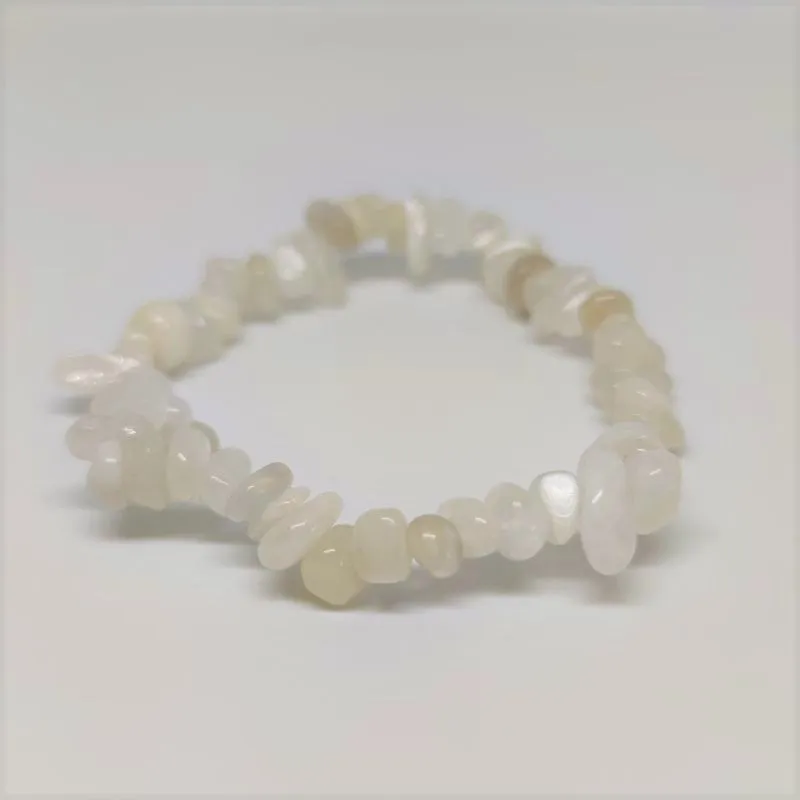 Moonstone Chip Crystal Bracelet
