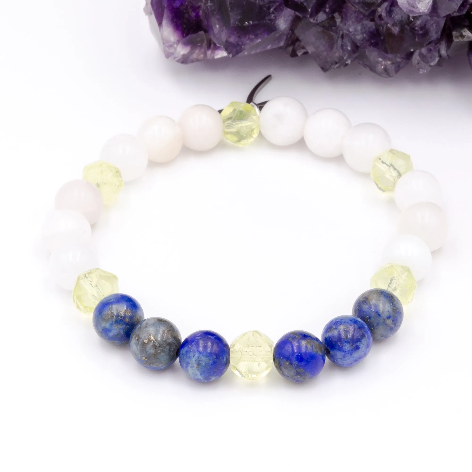 Moonstone Lapis Dragonfly Bracelet
