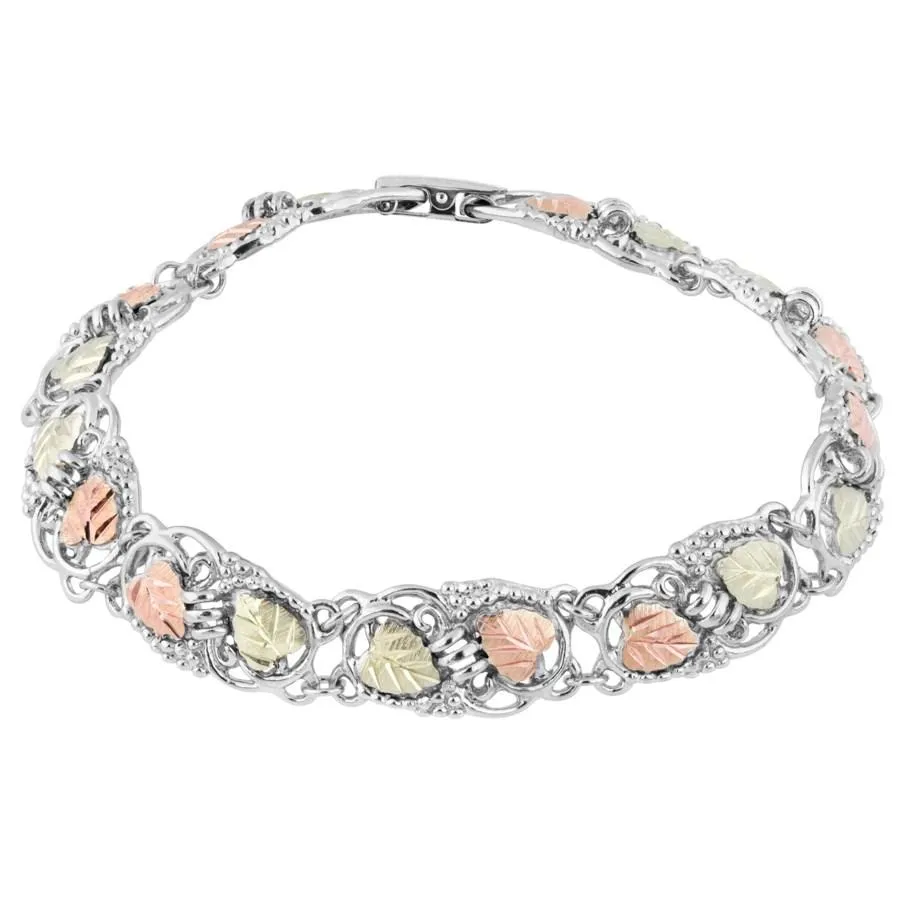 Most Beautiful - Sterling Silver Black Hills Gold Bracelet