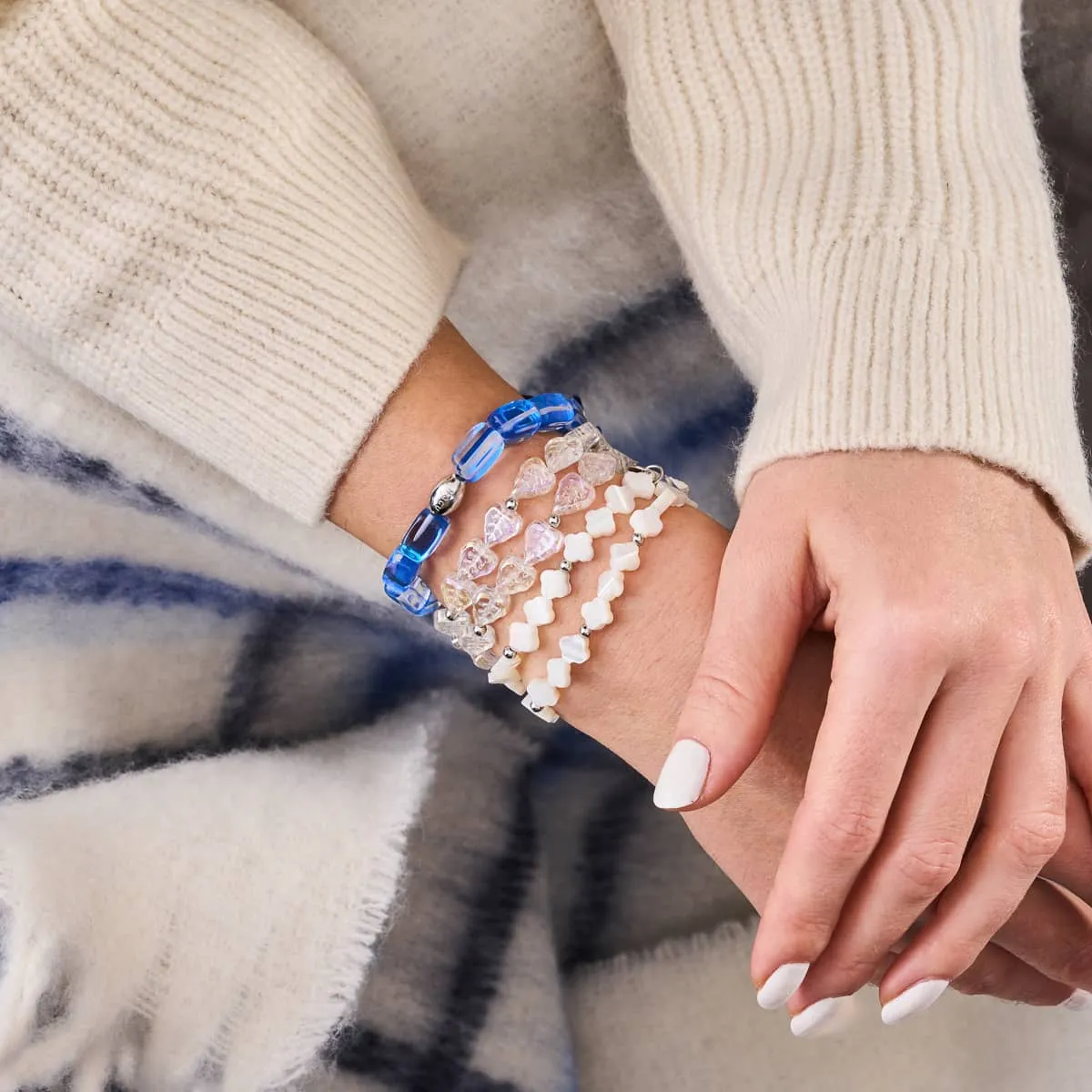 Mother of Pearl | .925 Sterling Silver | Clover Wrap