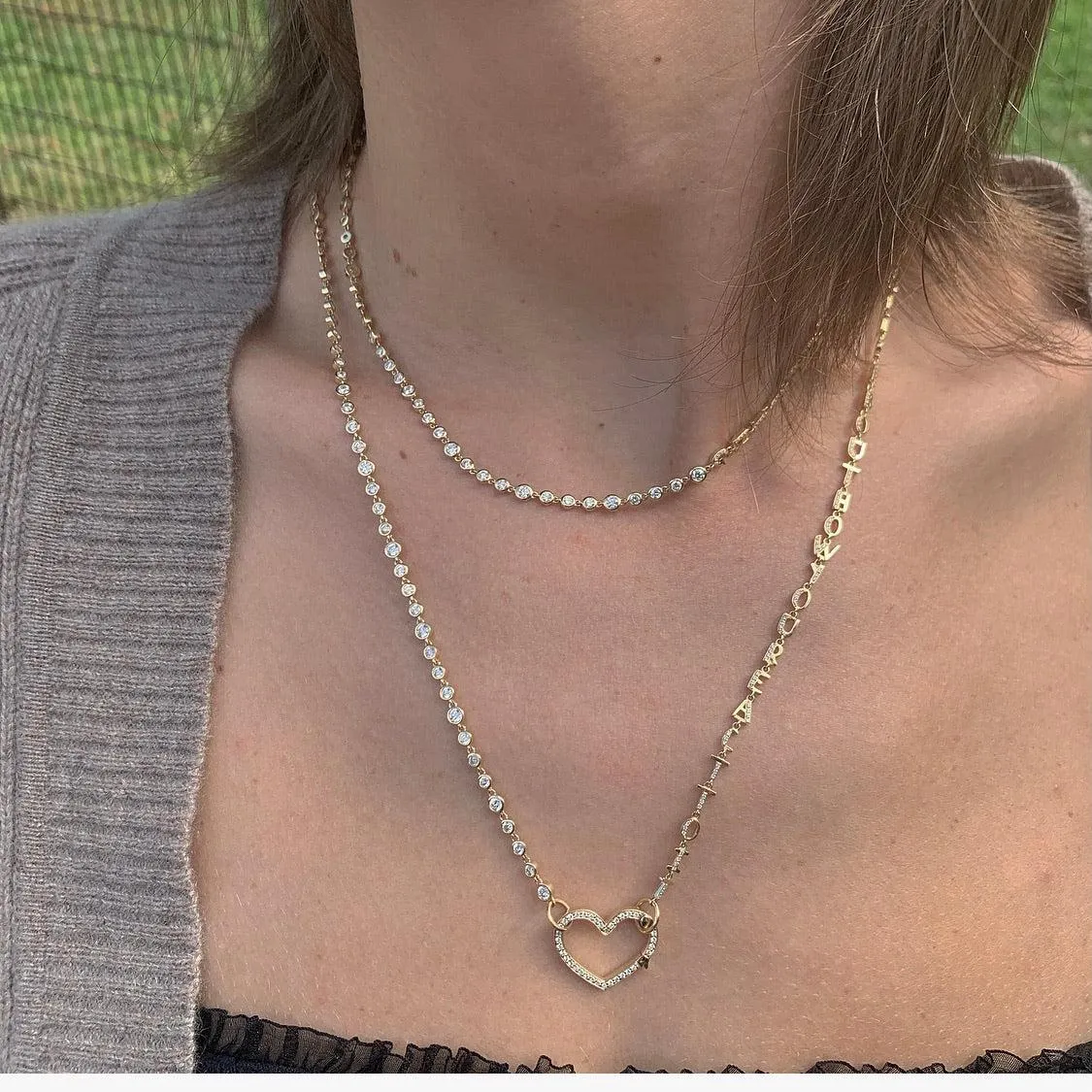 Motif Closure Locks Nacklace or Bracelet