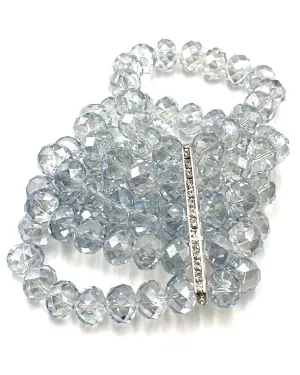 Multistrand Crystal Statement Bracelet