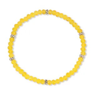 My FUN Colors Mini Crystal Bracelet Dandelion / Silver Accent