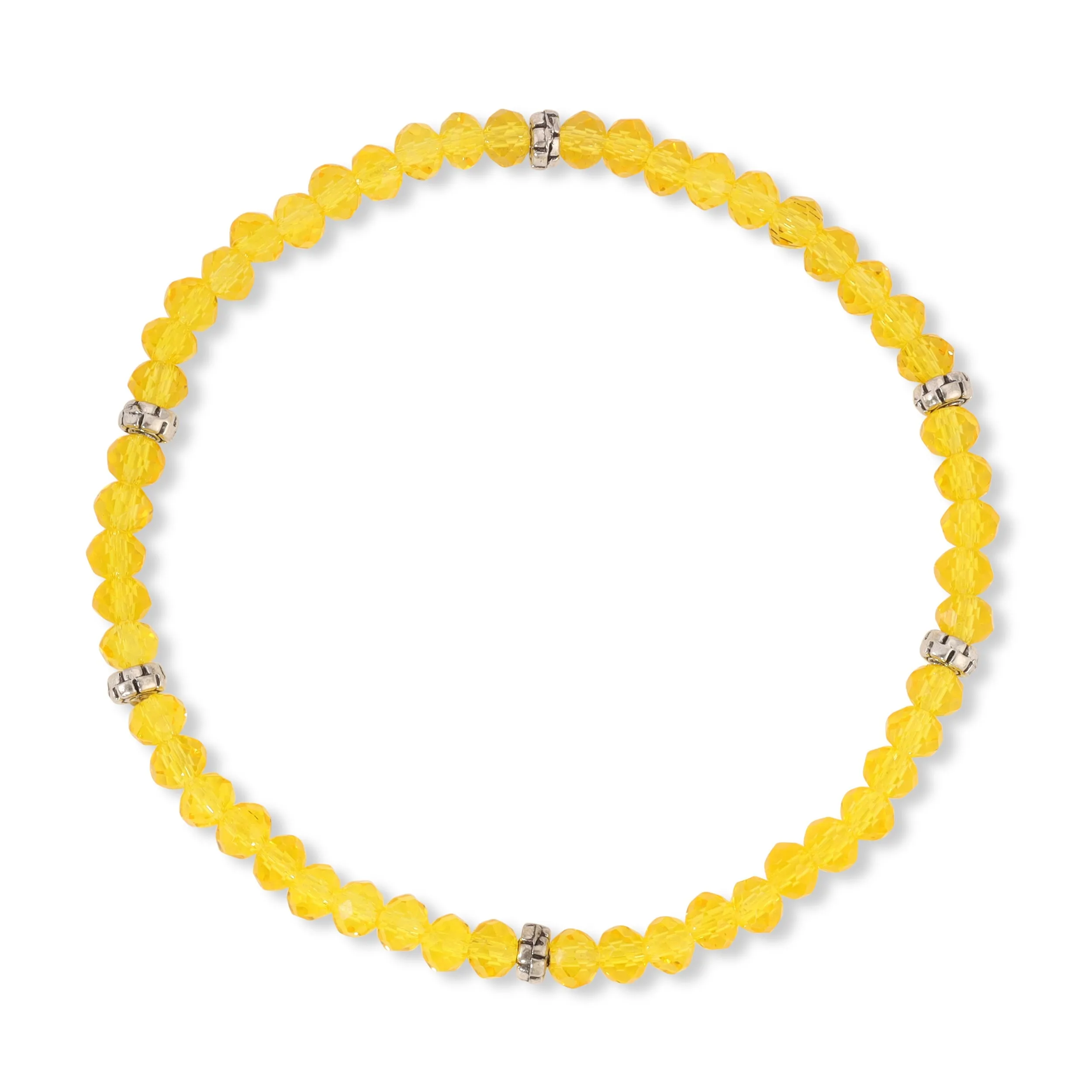 My FUN Colors Mini Crystal Bracelet Dandelion / Silver Accent