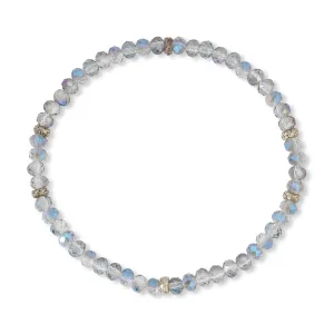 My FUN Colors Mini Crystal Bracelet Ice Blue / Silver Accent